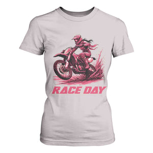 Dirt Bike Girl T Shirt For Women Motocross Racing Women TS14 Ice Gray Print Your Wear