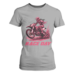 Dirt Bike Girl T Shirt For Women Motocross Racing Women TS14 Sport Gray Print Your Wear