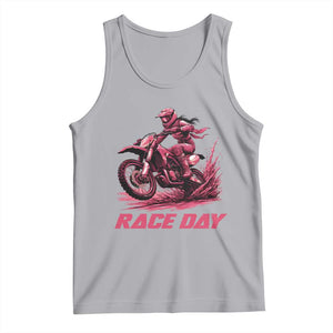 Dirt Bike Girl Tank Top Motocross Racing Women TS14 Athletic Heather Print Your Wear