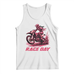 Dirt Bike Girl Tank Top Motocross Racing Women TS14 White Print Your Wear