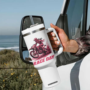 Dirt Bike Girl Tumbler With Handle Motocross Racing Women TS14 Print Your Wear
