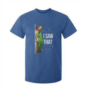 Christian Jesus St Patricks Day Meme T Shirt For Kid I Saw That TS14 Royal Blue Print Your Wear