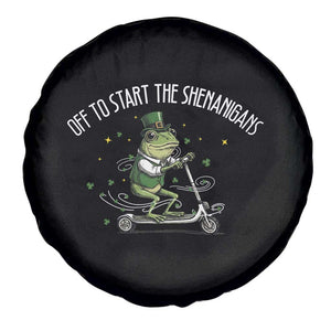Funny Frog St Patricks Day Meme Spare Tire Cover Off To Start The Shenanigans TS14 Print Your Wear