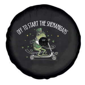 Funny Frog St Patricks Day Meme Spare Tire Cover Off To Start The Shenanigans TS14 Print Your Wear