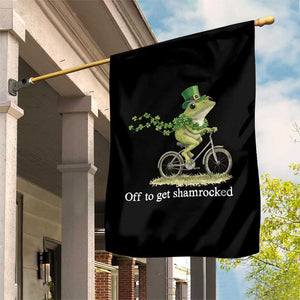Funny Frog St Patricks Day Meme Garden Flag Off To Get Shamrocked TS14 Print Your Wear