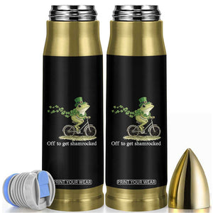 Funny Frog St Patricks Day Meme Bullet Tumbler Off To Get Shamrocked TS14 Black Print Your Wear