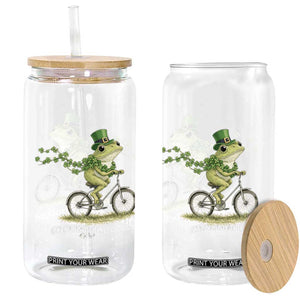 Funny Frog St Patricks Day Meme Glass Can Off To Get Shamrocked TS14 Print Your Wear