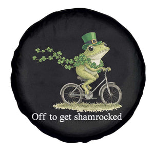 Funny Frog St Patricks Day Meme Spare Tire Cover Off To Get Shamrocked TS14 Print Your Wear