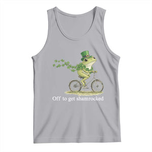 Funny Frog St Patricks Day Meme Tank Top Off To Get Shamrocked TS14 Athletic Heather Print Your Wear