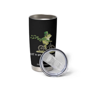 Funny Frog St Patricks Day Meme Tumbler Cup Off To Get Shamrocked TS14 Print Your Wear