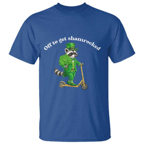 Funny Raccoon St Patricks Day Meme T Shirt Off To Get Shamrocked TS14 Royal Blue Print Your Wear