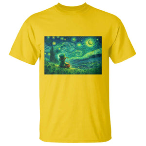 St Patricks Day Starry Night Leprechaun Shamrock Van Gogh T Shirt TS14 Daisy Print Your Wear