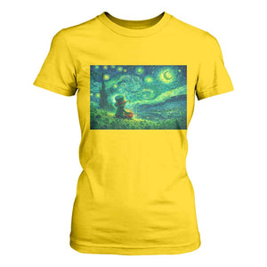 St Patricks Day Starry Night Leprechaun Shamrock Van Gogh T Shirt For Women TS14 Daisy Print Your Wear