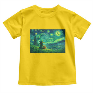 St Patricks Day Starry Night Leprechaun Shamrock Van Gogh Toddler T Shirt TS14 Daisy Print Your Wear