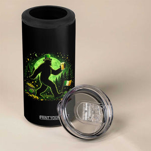 Funny Bigfoot St Patricks Day 4 in 1 Can Cooler Tumbler Sasquatch Drinking Green Beer Lover TS14 Print Your Wear