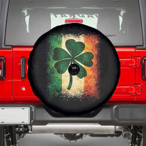 Retro Ireland Shamrock Irish Flag St Patricks Day Spare Tire Cover TS14 Black Print Your Wear