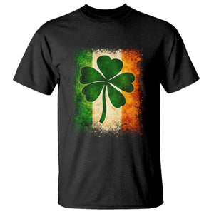 Retro Ireland Shamrock Irish Flag St Patricks Day T Shirt TS14 Black Print Your Wear