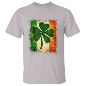 Retro Ireland Shamrock Irish Flag St Patricks Day T Shirt TS14 Ice Gray Print Your Wear