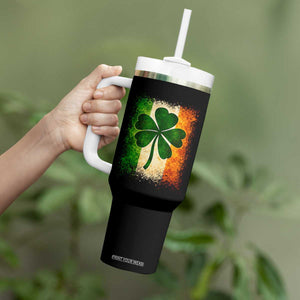 Retro Ireland Shamrock Irish Flag St Patricks Day Tumbler With Handle TS14 Print Your Wear