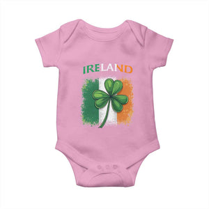 Vintage Ireland Shamrock Irish Flag St Patricks Day Baby Onesie TS14 Light Pink Print Your Wear