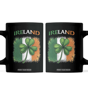 Vintage Ireland Shamrock Irish Flag St Patricks Day Coffee Mug TS14 Black Print Your Wear