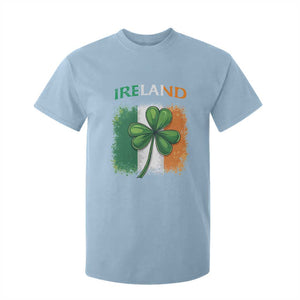 Vintage Ireland Shamrock Irish Flag St Patricks Day T Shirt For Kid TS14 Light Blue Print Your Wear