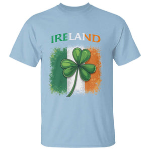 Vintage Ireland Shamrock Irish Flag St Patricks Day T Shirt TS14 Light Blue Print Your Wear