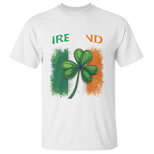 Vintage Ireland Shamrock Irish Flag St Patricks Day T Shirt TS14 White Print Your Wear