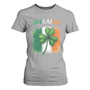 Vintage Ireland Shamrock Irish Flag St Patricks Day T Shirt For Women TS14 Sport Gray Print Your Wear