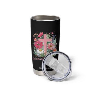 Blooming in His Grace Tumbler Cup Boho Wildflower Christian Faith Bible Verse TS14 Print Your Wear