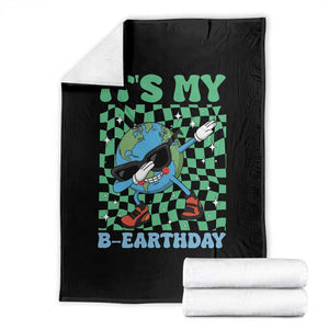 Funny Earth Day Throw Blanket Its My B-Earthday TS14 Black Print Your Wear