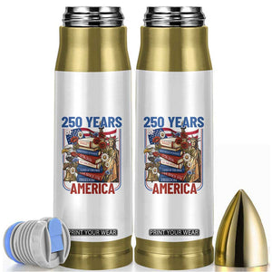 250 Years American Anniversary Bullet Tumbler Patriotic Book Reader 4th of July TS14 White Print Your Wear