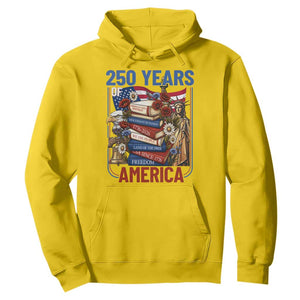 250 Years American Anniversary Hoodie Patriotic Book Reader 4th of July TS14 Daisy Print Your Wear