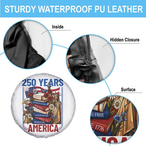 250 Years American Anniversary Spare Tire Cover Patriotic Book Reader 4th of July TS14 Print Your Wear