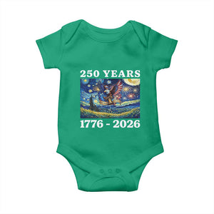 250th America Anniversary Baby Onesie Starry Night Patriotic Eagle Liberty Bell American Flag TS14 Irish Green Print Your Wear