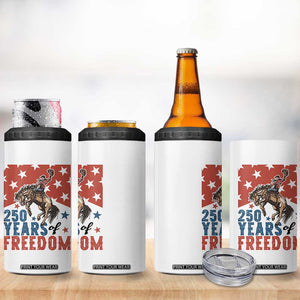 American Rodeo 250th Anniversary 4 in 1 Can Cooler Tumbler Western Cowboy Patriotic Fourth of July TS14 Print Your Wear
