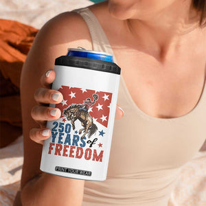 American Rodeo 250th Anniversary 4 in 1 Can Cooler Tumbler Western Cowboy Patriotic Fourth of July TS14 Print Your Wear
