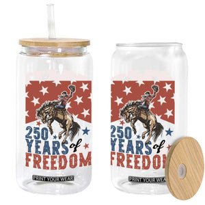 American Rodeo 250th Anniversary Glass Can Western Cowboy Patriotic Fourth of July TS14 Print Your Wear