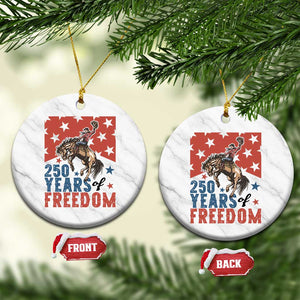 American Rodeo 250th Anniversary Ceramic Ornament Western Cowboy Patriotic Fourth of July TS14 1pc White Marble Print Your Wear