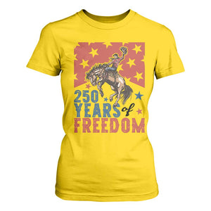 American Rodeo 250th Anniversary T Shirt For Women Western Cowboy Patriotic Fourth of July TS14 Daisy Print Your Wear