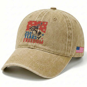 American Rodeo 250th Anniversary Washed Cotton Baseball Cap Western Cowboy Patriotic Fourth of July TS14 Print Your Wear