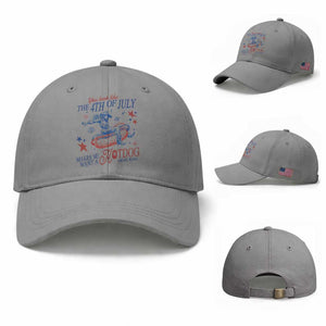 Western Cowgirl You Look Like the 4th of July Baseball Cap Makes Me Want A Hot Dog Real Bad TS14 Baseball Cap Universal Fit Sport Gray Print Your Wear