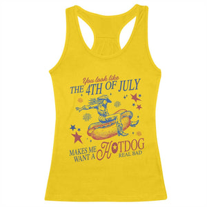 Western Cowgirl You Look Like the 4th of July Racerback Tank Top Makes Me Want A Hot Dog Real Bad TS14 Daisy Print Your Wear