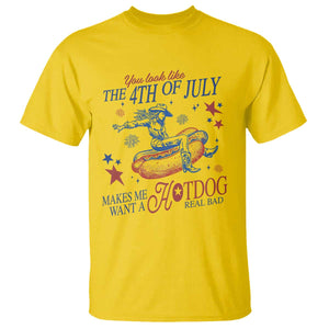 Western Cowgirl You Look Like the 4th of July T Shirt Makes Me Want A Hot Dog Real Bad TS14 Daisy Print Your Wear