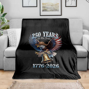American Rodeo 250th Anniversary Throw Blanket Western Cowboy Eagle Patriotic 4th of July TS14 Print Your Wear