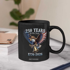 American Rodeo 250th Anniversary Coffee Mug Western Cowboy Eagle Patriotic 4th of July TS14 Print Your Wear