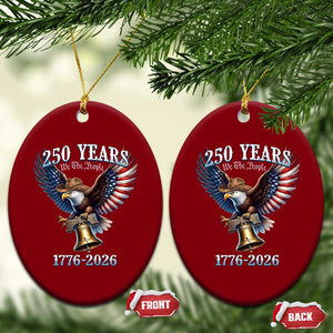 American Rodeo 250th Anniversary Ceramic Ornament Western Cowboy Eagle Patriotic 4th of July TS14 Print Your Wear