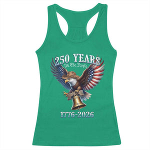 American Rodeo 250th Anniversary Racerback Tank Top Western Cowboy Eagle Patriotic 4th of July TS14 Irish Green Print Your Wear