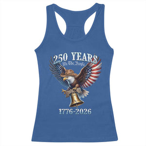 American Rodeo 250th Anniversary Racerback Tank Top Western Cowboy Eagle Patriotic 4th of July TS14 Royal Blue Print Your Wear