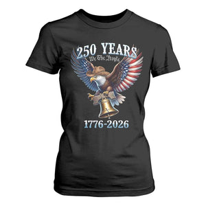 American Rodeo 250th Anniversary T Shirt For Women Western Cowboy Eagle Patriotic 4th of July TS14 Black Print Your Wear